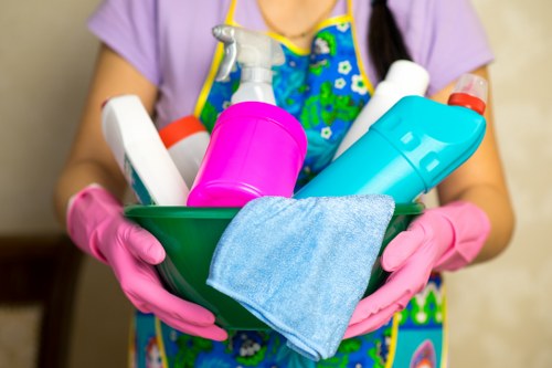 Kitchen and bathroom deep cleaning tasks in a Catford property