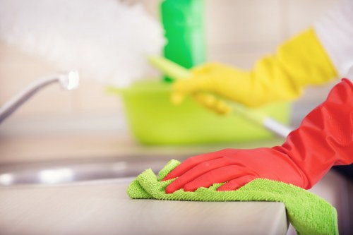 Local transfer station and waste separation for carpet cleaning operations